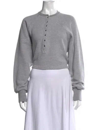 Pre-owned Marissa Webb Crew Neck Long Sleeve Sweatshirt In Grey
