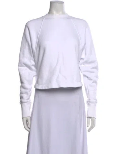 Pre-owned Marissa Webb Crew Neck Long Sleeve Sweatshirt In White