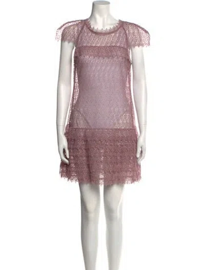 Pre-owned Marissa Webb Crew Neck Mini Dress In Pink