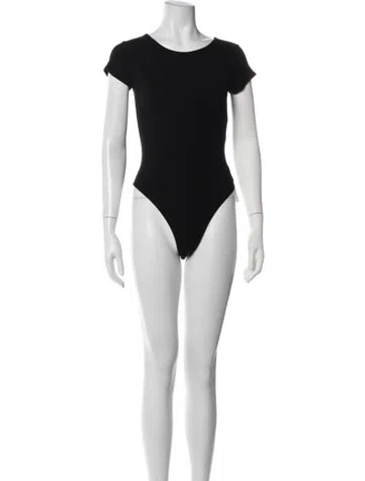 Pre-owned Marissa Webb Crew Neck Short Sleeve Bodysuit In Blue