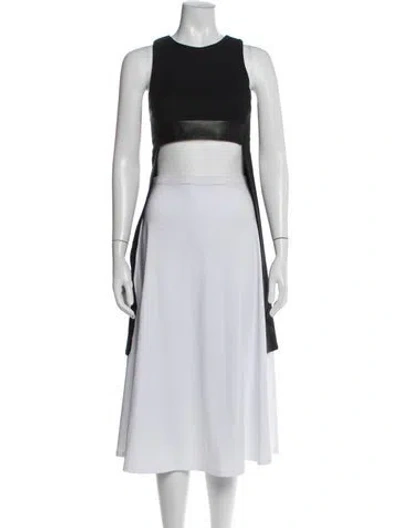 Pre-owned Marissa Webb Crew Neck Sleeveless Top In Black