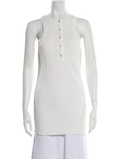 Pre-owned Marissa Webb Crew Neck Sleeveless Top In Neutral