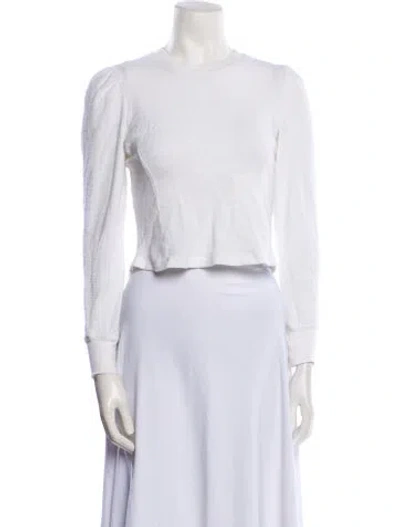 Pre-owned Marissa Webb Crew Neck Sweater In White