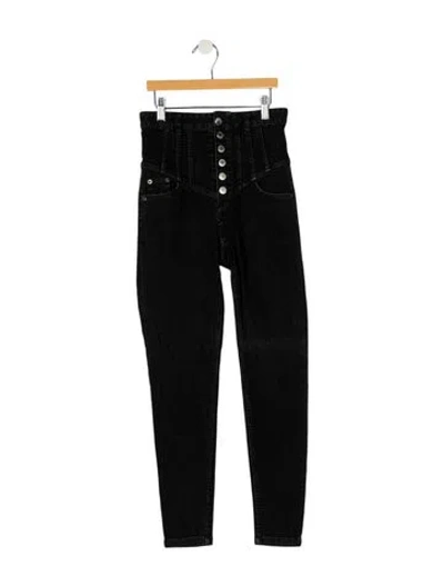 Pre-owned Marissa Webb High-rise Skinny Leg Jeans In Black