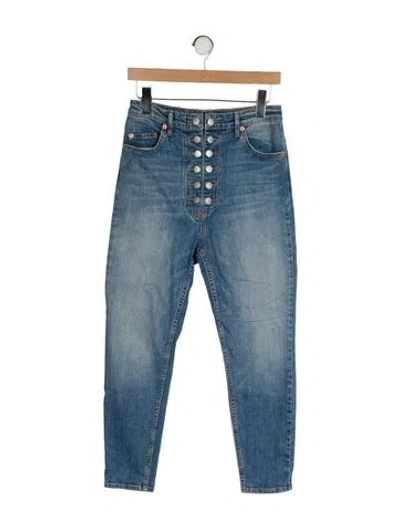 Pre-owned Marissa Webb High-rise Skinny Leg Jeans In Blue
