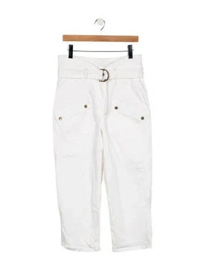 Pre-owned Marissa Webb High-rise Straight Leg Jeans In White