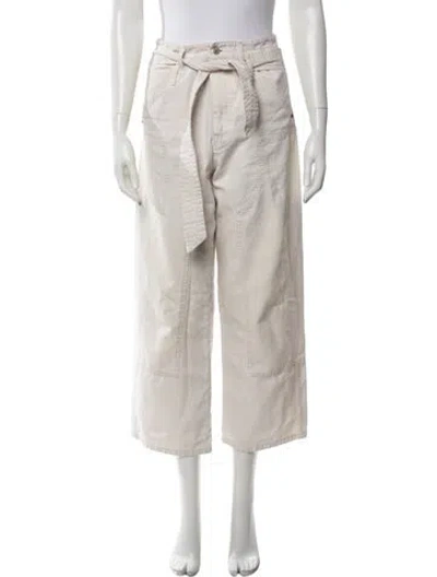 Pre-owned Marissa Webb High-rise Wide Leg Jeans In Neutrals