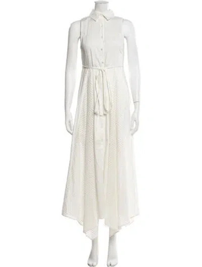 Pre-owned Marissa Webb Lace Pattern Long Dress In Neutrals