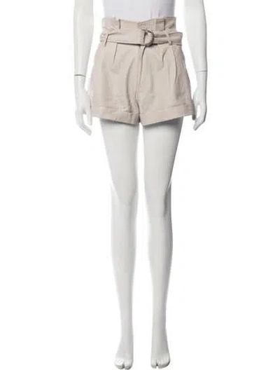 Pre-owned Marissa Webb Lamb Leather Mini Shorts In Brown