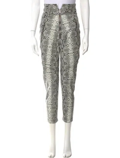 Pre-owned Marissa Webb Lamb Leather Skinny Leg Pants W/ Tags In White