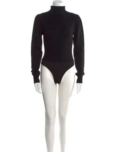 Pre-owned Marissa Webb Lambswool Mock Neck Sweater In Black