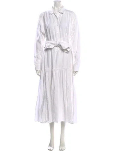 Pre-owned Marissa Webb Linen Long Dress In Neutral