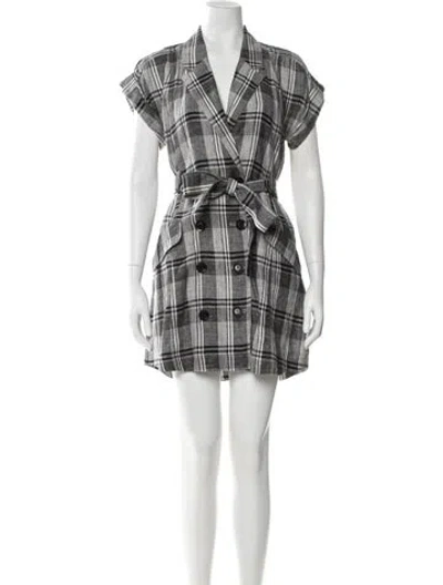 Pre-owned Marissa Webb Linen Mini Dress In Multi