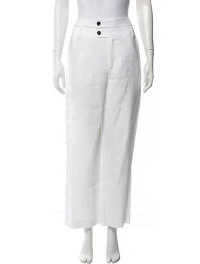 Pre-owned Marissa Webb Linen Wide Leg Pants In Neutral
