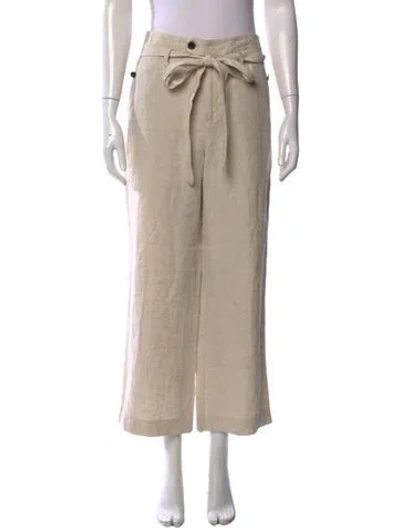 Pre-owned Marissa Webb Linen Wide Leg Pants In Neutrals