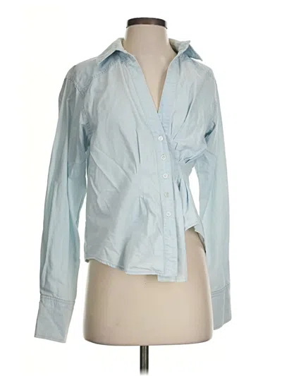 Pre-owned Marissa Webb Long Sleeve Blouse In Blue