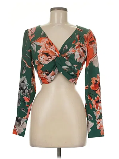Pre-owned Marissa Webb Long Sleeve Blouse In Green