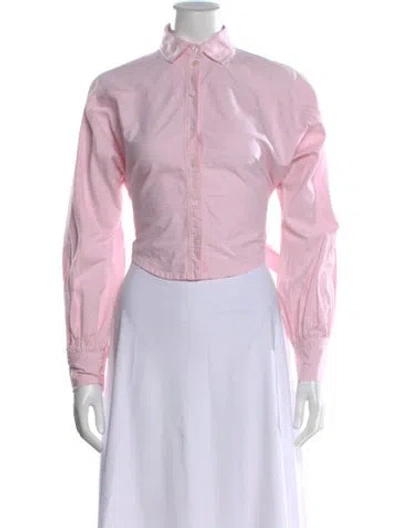 Pre-owned Marissa Webb Long Sleeve Blouse In Pink