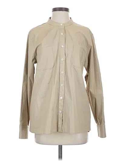 Pre-owned Marissa Webb Long Sleeve Button Down Shirt In Brown