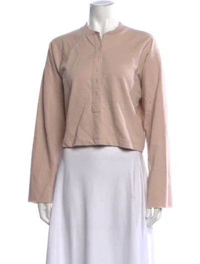 Pre-owned Marissa Webb Long Sleeve Crop Top W/ Tags In Pink