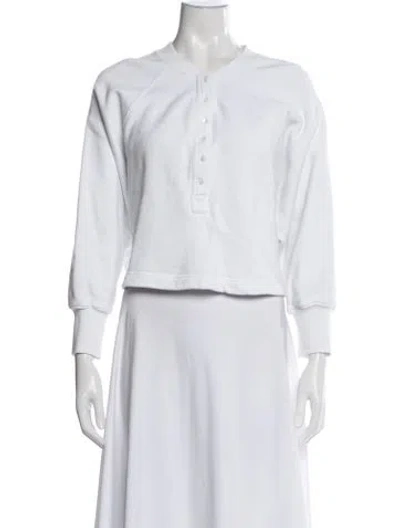 Pre-owned Marissa Webb Long Sleeve Polo In White