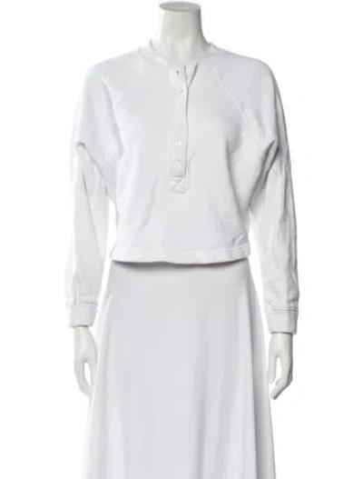 Pre-owned Marissa Webb Long Sleeve Sweatshirt In White