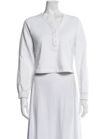 Pre-owned Marissa Webb Long Sleeve Sweatshirt In White