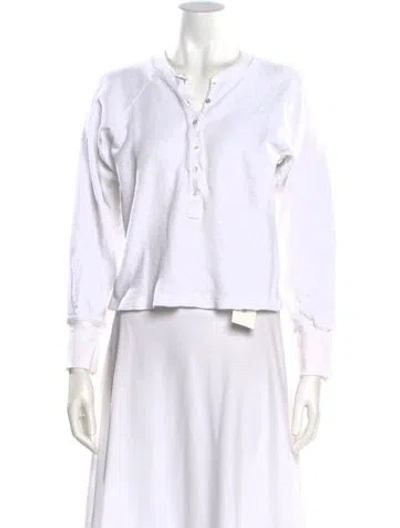 Pre-owned Marissa Webb Long Sleeve Top In White