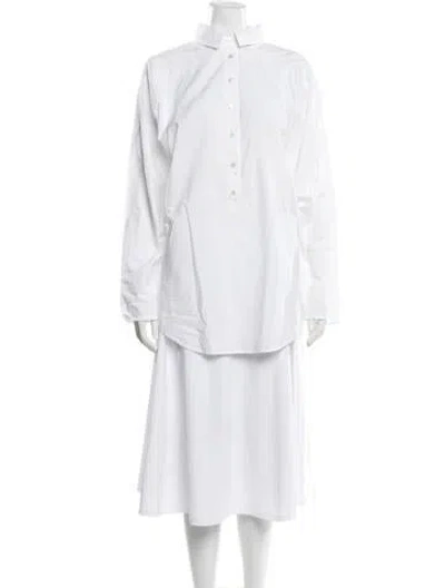 Pre-owned Marissa Webb Long Sleeve Top In White