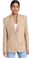 MARISSA WEBB MADISON BOYFRIEND TWEED BLAZER BUTTERSCOTCH