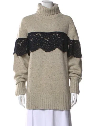 Pre-owned Marissa Webb Merino Wool Turtleneck Sweater In Gray