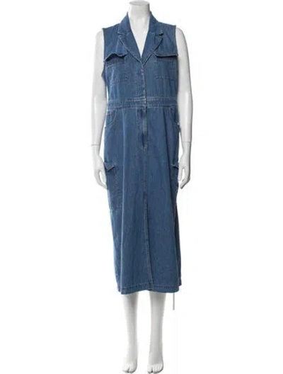 Pre-owned Marissa Webb Midi Length Dress In Blue