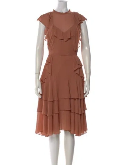 Pre-owned Marissa Webb Midi Length Dress In Brown