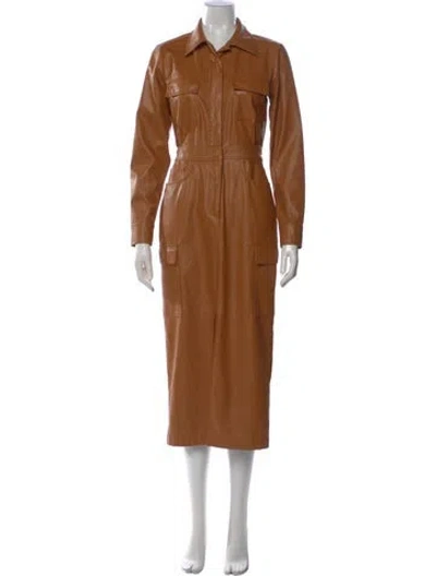 Pre-owned Marissa Webb Midi Length Dress In Brown