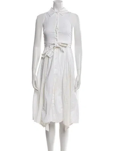 Pre-owned Marissa Webb Midi Length Dress In White