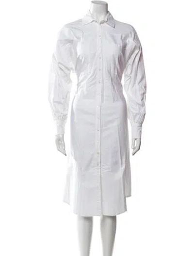 Pre-owned Marissa Webb Midi Length Dress In White