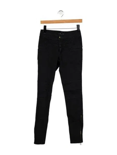 Pre-owned Marissa Webb Mid-rise Skinny Leg Jeans In Black