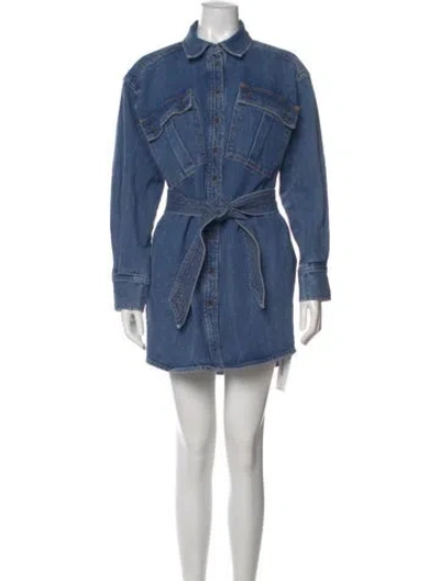 Pre-owned Marissa Webb Mini Dress In Blue