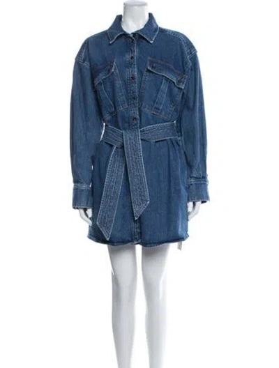 Pre-owned Marissa Webb Mini Dress In Blue