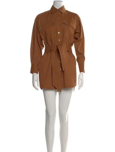 Pre-owned Marissa Webb Mini Dress In Brown