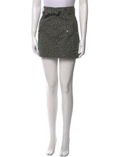 Pre-owned Marissa Webb Mini Skirt In Green
