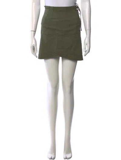 Pre-owned Marissa Webb Mini Skirt In Green