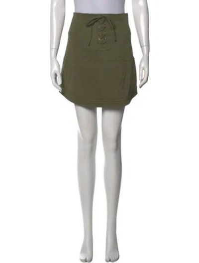 Pre-owned Marissa Webb Mini Skirt In Green