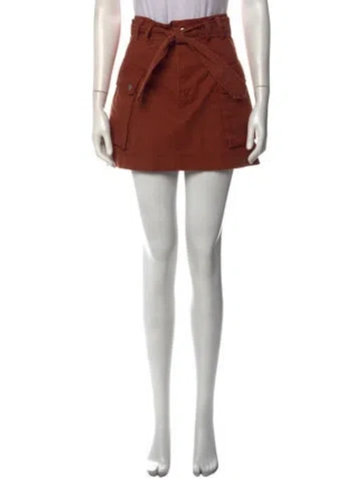 Pre-owned Marissa Webb Mini Skirt In Orange