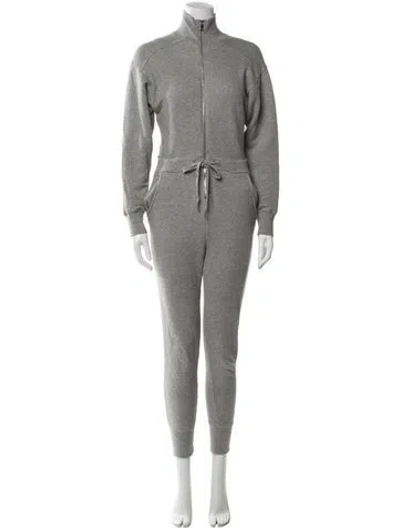 Pre-owned Marissa Webb Mock Neck Jumpsuit In Gray