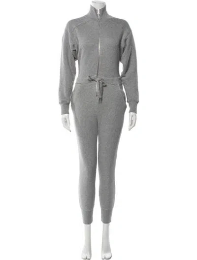 Pre-owned Marissa Webb Mock Neck Jumpsuit In Gray