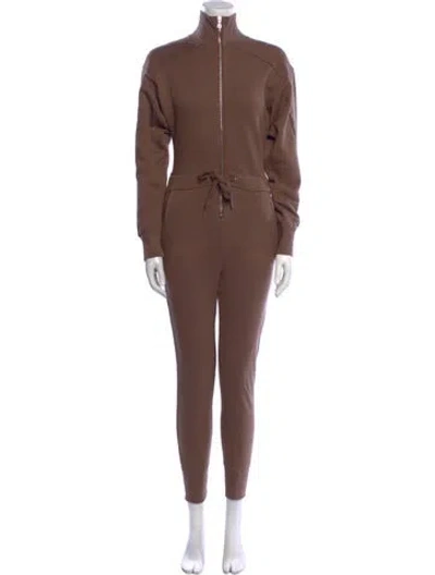 Pre-owned Marissa Webb Mock Neck Jumpsuit In Neutral