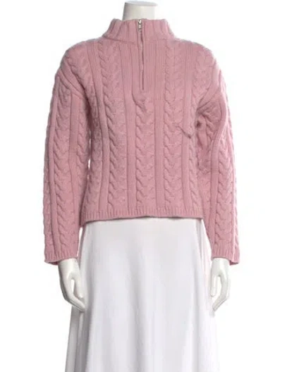 Pre-owned Marissa Webb Mock Neck Sweater In Pink