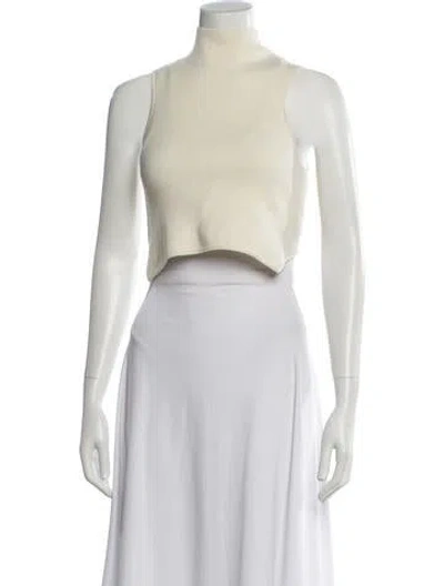 Pre-owned Marissa Webb Mock Neck Sweater In White