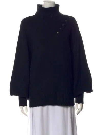 Pre-owned Marissa Webb Nylon Turtleneck Sweater In Blue
